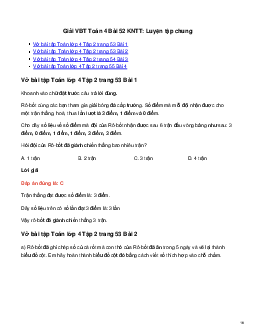 Vở bài tập Toán lớp 4 Bài 52: Luyện tập chung Kết nối tri thức