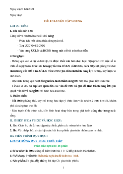Giáo án dạy thêm Toán 6 sách Cánh diều Chủ đề 28