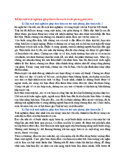 Văn mẫu lớp 6 Chân trời sáng tạo bài Kể lại một trải nghiệm giúp tâm hồn em trở nên phong phú hơn