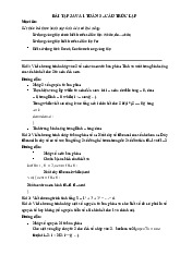 Bài tập JAVA 1 tuần 3 - Cấu trúc lặp môn Công nghệ thông tin| Trường Đại học Kinh doanh và Công nghệ Hà Nội