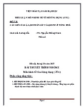 tiểu luận môn kinh tế vĩ mô ứng dụng | Đại học Kinh tế Thành phố Hồ Chí Minh