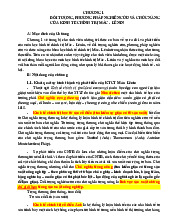 Chương 1 Đối tượng, phương pháp nghiên cứu Môn Kinh tế chính trị Mac-Lenin | Đại học Kinh tế và Quản trị kinh doanh, Đại học Thái Nguyên