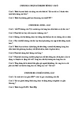 Bài tập tổng hợp theo chương môn Kinh tế vi mô 1 | Học viện Tài chính