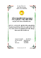ĐỀ TÀI: Cơ cấu xã hội – giai cấp và liên minh giai cấp, tầng lớp trong thời kì quá độ lên chủ nghĩa xã hội ở Việt Nam. Vị trí, vai trò và các giải pháp phát triển đội ngũ doanh nhân Việt Nam hiện | CNXHKH