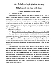 Đề cương môn Pháp luật đại cương - Trường Đại học lao động -  xã hội.