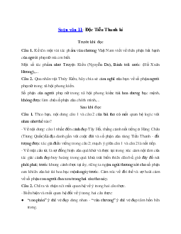 Soạn bài Độc Tiểu Thanh kí Kết nối tri thức