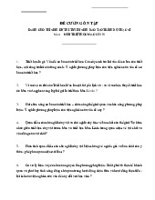 Đề cương ôn tập Dành cho thí sinh dự thi tuyển sinh đào tạo trình độ thạc sĩ môn Triết học Mác - Lênin | Trường đại học Mở Hà Nội
