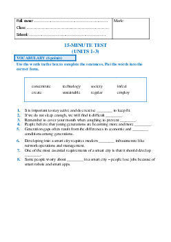 Bộ đề kiểm tra 15 phút Tiếng Anh 11 Global success học kỳ 1 (có đáp án)