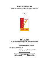 Tiểu luận Giao diện quản lý bộ nhớ trong Linux | Môn Hệ điều hành - Đại học Bách Khoa Hà Nội