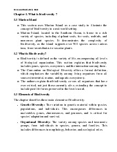 Biodiversity Overview: Key Concepts and Chapters Summary Môn Công nghệ sinh học | Trường Học Viện nông nghiệp Việt Nam