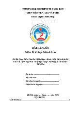 Quan Điểm Của Chủ Nghĩa Mác – Lênin Về Sứ Mệnh Lịch Sử Của Giai Cấp Công Nhân Và Sự Vận Dụng Của Đảng Ta Ở Việt Nam Hiện Nay | Môn Triết học Mác - Lênin - Đại học Kinh Tế Quốc Dân