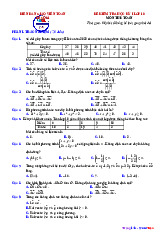 Tổng hợp 20 đề kiểm tra học kỳ I lớp 10  môn Toán có đáp án