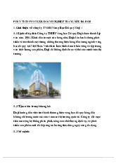 Tiểu luận Phân Tích SWOT về Doanh Nghiệp Trang Sức Đá Quý DOJI môn Tinh thần khởi nghiệp - Trường Đại học Văn Hiến.