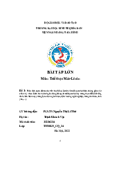 Phân tích quan điểm của triết học Mác- Lênin về mối quan hệ biện chứng giữa vậtchất và ý thức- Triết học Mác Lenin| Đại học Kinh Tế Quốc Dân