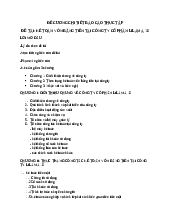 Đề cương chi tiết báo cáo thực tập | Đại học Công Nghệ Đông Á