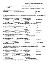Đề thi tham khảo kỳ thi tốt nghiệp trung học phổ thông năm 2022 số 8 | Học viện Hành chính Quốc gia