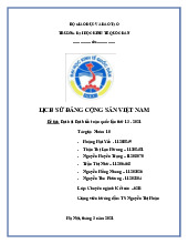 Đại hội Đại biểu toàn quốc lần thứ 13 - 2021 | Bài tập lớn môn Lịch sử đảng cộng sản Việt Nam