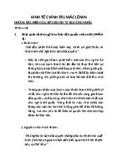Những đặc điểm của độc quyền tư bản chủ nghĩa môn Kinh tế chính trị Mác – Lenin | Học viện Công Nghệ Bưu Chính Viễn Thông
