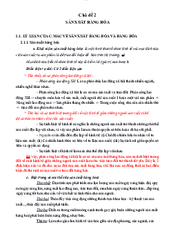 Chủ đề 2 - Kinh tế chính trị Mác-Lênin | Quản trị kinh doanh | Trường đại học Nha Trang