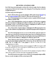 Đề cương cơ sở ôn tập Hoá sinh | Đề cương Hoá sinh| Trường Đại học khoa học Tự nhiên