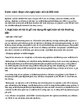 Danh sách đoạn văn nghị luận xã hội 200 chữ | Ngữ văn 10