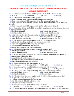 Trắc Nghiệm Địa 10 Bài 15: Thủy Quyển-Một Số Nhân Tố Ảnh Hướng Tới Chế Độ Nước Sông-Một Số Sông Lớn Trên Thế Giới (có đáp án)