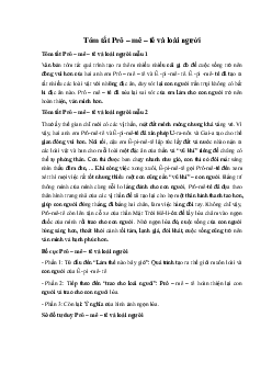 Tóm tắt Prô – mê – tê và loài người Ngữ Văn 10 sách Chân Trời Sáng Tạo