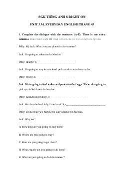 Tiếng Anh 8 Unit 3 3d Everyday English trang 43