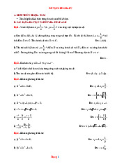 Phương Pháp Giải Toán 9 Ôn Chương Hàm Số y=ax2 - Phương Trình Bậc Hai Một Ẩn