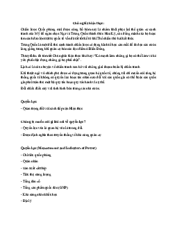 Nhập môn Quan hệ quốc tế : Chủ nghĩa hiện thực
