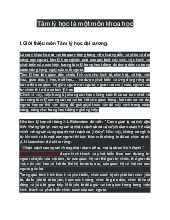 Vai Trò Các Yếu Tố Trong Hình Thành Nhân Cách | Môn Tâm lí học đại cương - Đại học Hải Phòng