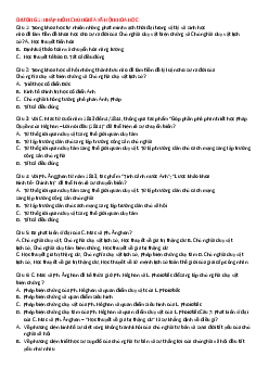 Đề cương trắc nghiệm ôn tập môn Chủ nghĩa xã hội khoa học