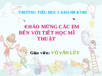 Giáo án điện tử Mĩ thuật 1 Chân trời sáng tạo : Lá và cây ( tiết 1)