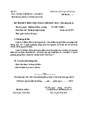 Đề thi triết học năm 2021 - Triết học Mác Lênin | Trường Đại học Văn hóa Hà Nội