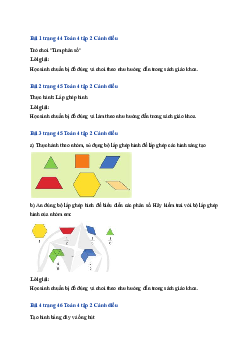 Bài 72: Toán lớp 4 trang 44, 45, 46 Em vui học Toán Cánh Diều