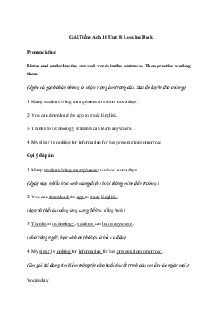 Tiếng Anh 10 Unit 8: Looking Back - Kết Nối Trí Thức