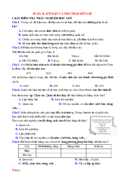 Bài tập toán 6 bộ kết nối tuần 20 dữ liệu và thu thập dữ liệu