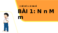 Giáo án điện tử Tiếng việt 1 bài 1 Chân trời sáng tạo: Học vần: N, n, M, m