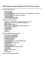 Viết một đoạn văn bằng Tiếng Anh nói về sở thích của mình | Tiếng Anh 8