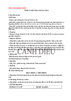 Tình ca ban mai | Giáo án Văn 11 Cánh diều