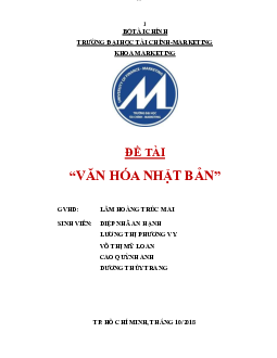 Đề tài Văn hóa Nhật Bản | Trường đại học Tài chính - Marketing