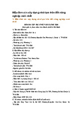 Mẫu đơn xin xây dựng nhà tạm trên đất nông nghiệp mới nhất