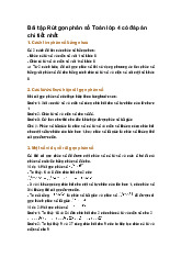 Bài tập Rút gọn phân số Toán lớp 4 có đáp án chi tiết nhất