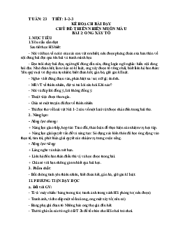 Bài12: Ong xây tổ Tuần 23 Tiết 4, 5.6 | Giáo án Tiếng Việt 2 học kì 2 | Chân trời sáng tạo