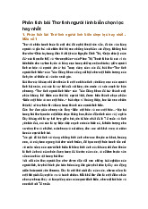 Phân tích bài Thơ tình người lính biển chọn lọc hay nhất