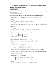 Tài liệu Các phương pháp giải phương trình hàm thường dùng | Tài liệu ôn thi THPT Quốc gia môn Toán