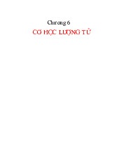 Chương 6: Cơ Học Lượng Tử môn Vật lý đại cương 2  | Học viện Công Nghệ Bưu Chính Viễn Thông