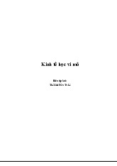 Giáo trình kinh tế học vi mô Chương 1- | Microeconomics | Trường Đại học Quốc tế, Đại học Quốc gia Thành phố Hồ Chí Minh