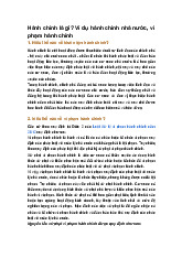 Hành chính là gì? Ví dụ hành chính nhà nước, vi phạm hành chính