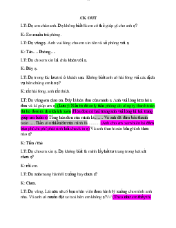 Check-out chưa đặt phòng